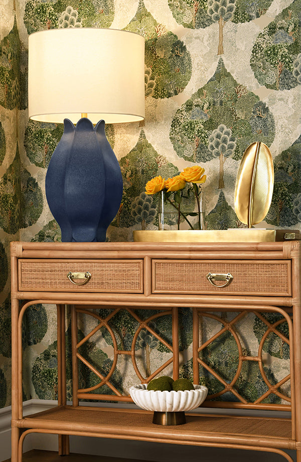 Gideon Console - Natural Rattan