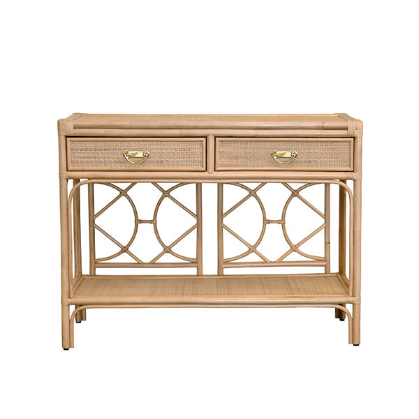 Gideon Console - Natural Rattan