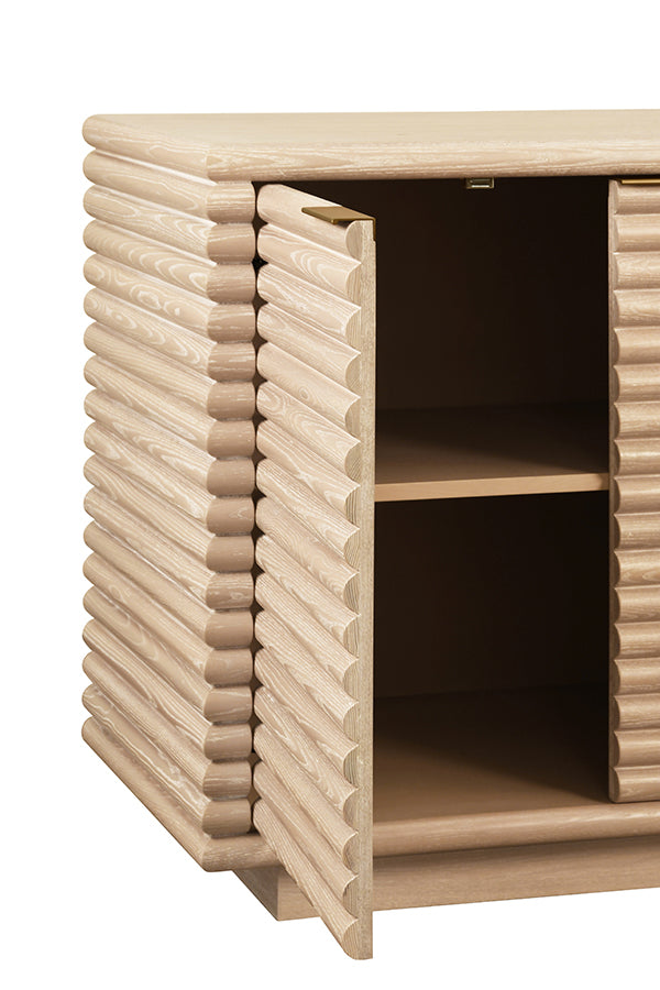 Giovanni Buffet Cabinet Cerused Oak