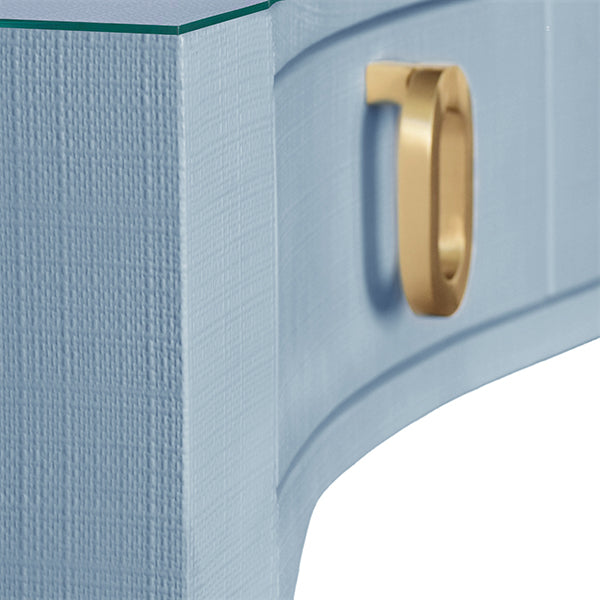 Gladys Desk - Light Blue Linen