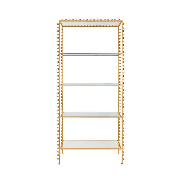 Goldie Etagere - Gold Leaf