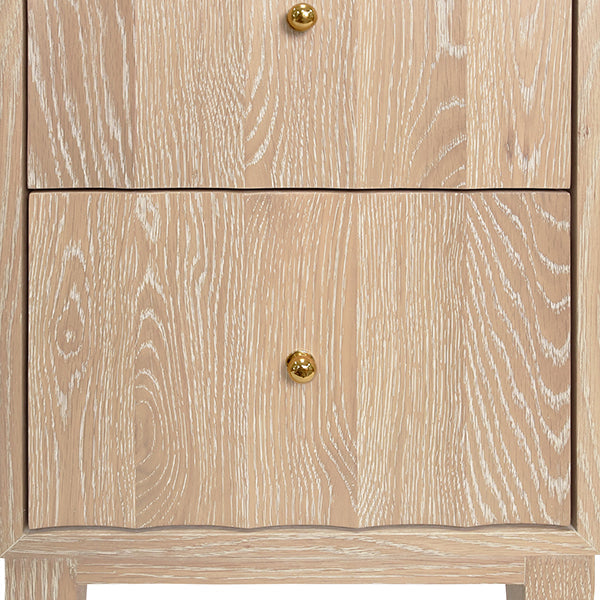 Hammond Side Table - Cerused Oak