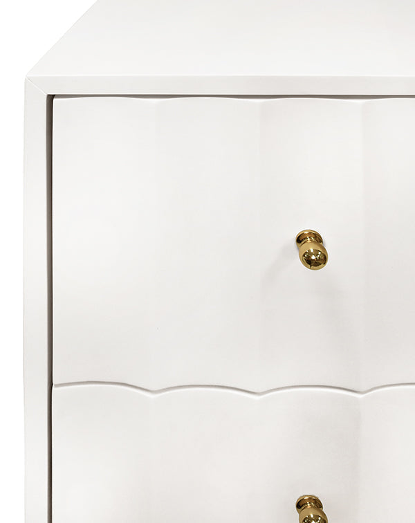 Hammond Side Table - White Lacquer