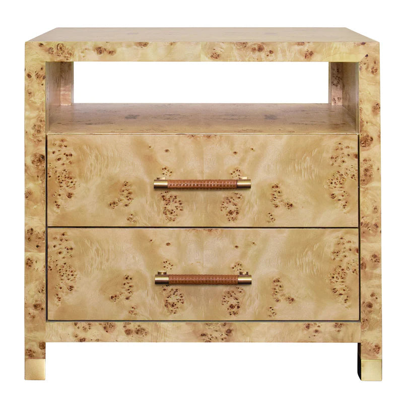 Hancock Side Table - Burl Wood