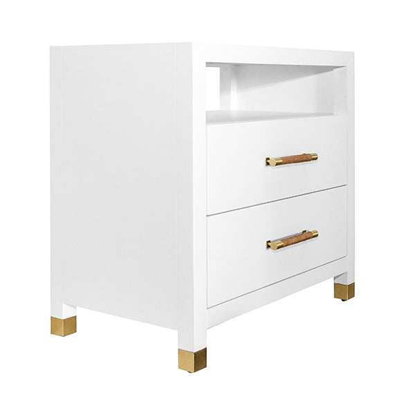 Hancock Side Table - White Lacquer