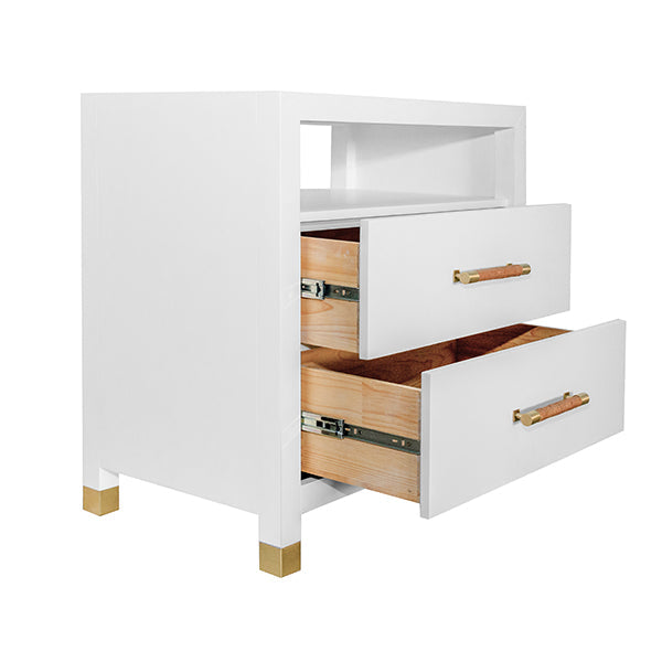 Hancock Side Table - White Lacquer