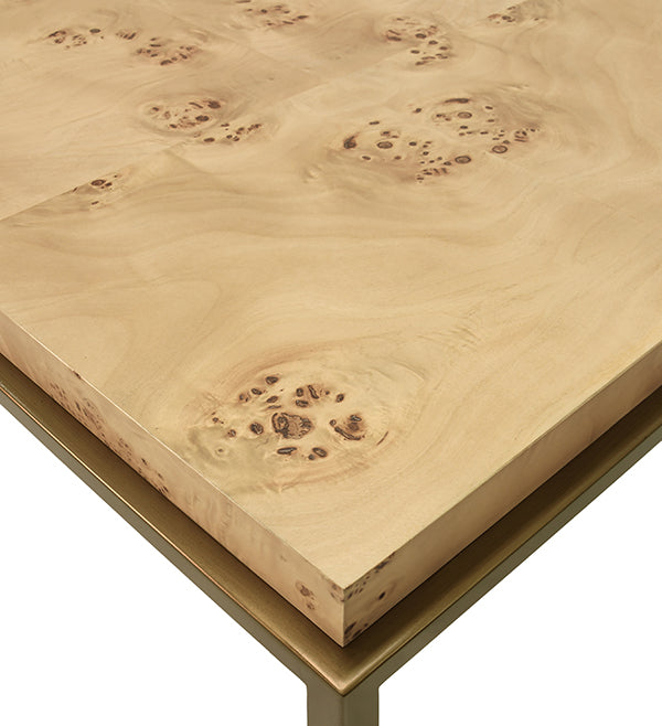 Hardwick Coffee Table - Light Burl Wood