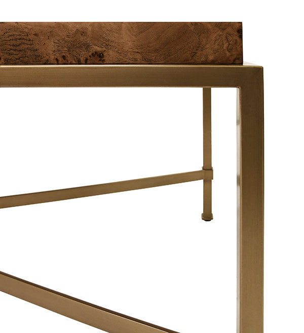 Hardwick Coffee Table - Dark Burl Wood