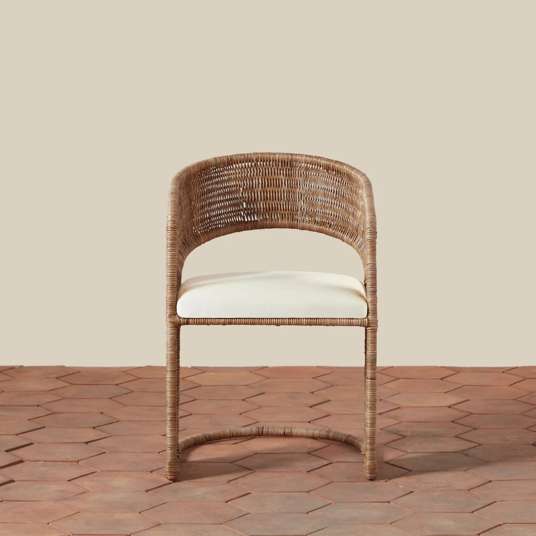 Handwoven Wicker Dining Chair