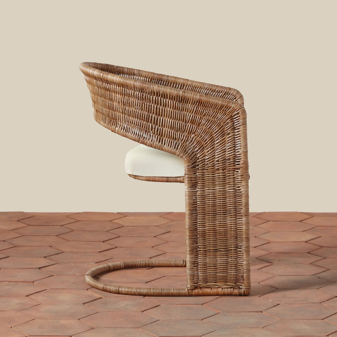 Handwoven Wicker Dining Chair