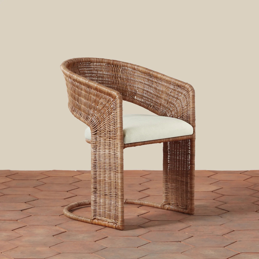 Handwoven Wicker Dining Chair