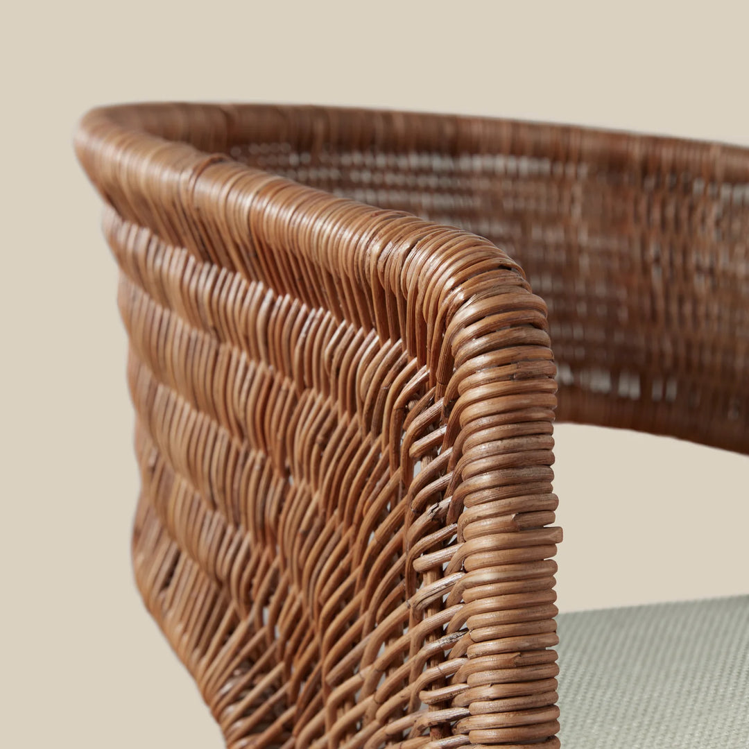 Handwoven Wicker Dining Chair