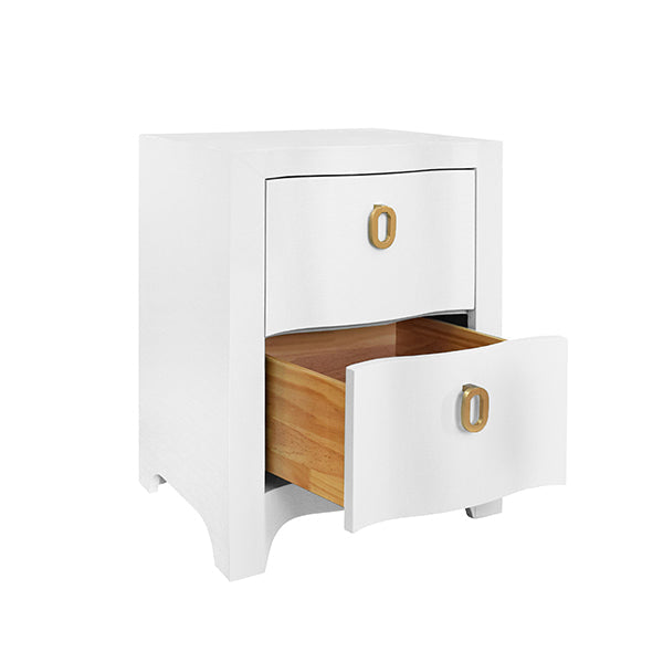 Helena Side Table - White Linen