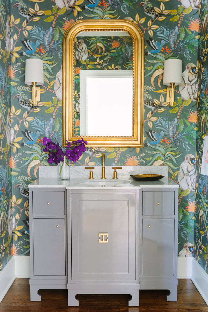 Waverly Small Mirror - Gold Leaf