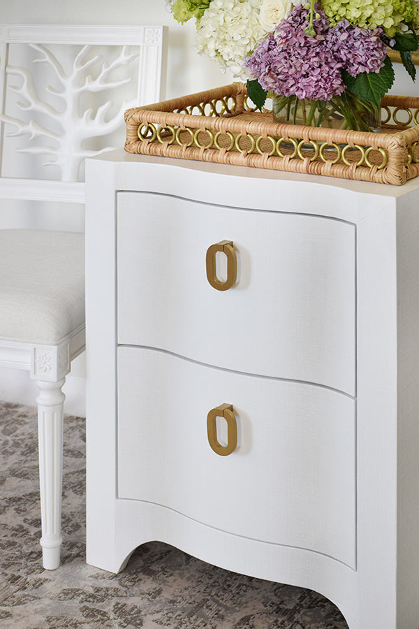 Helena Side Table - White Linen