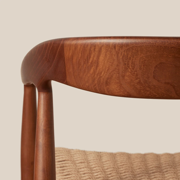 Woven Arm Chair - Walnut
