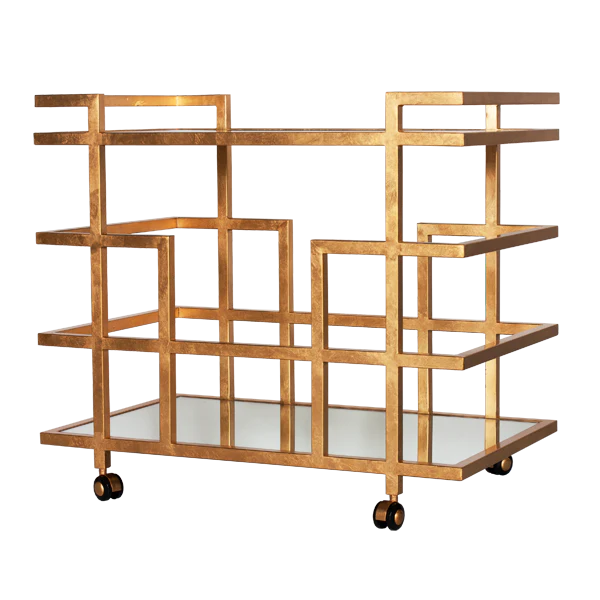 Ireland Bar Cart - Gold
