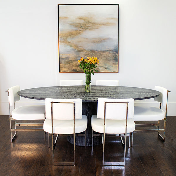 Jefferson Dining Table - Black Cerused Oak