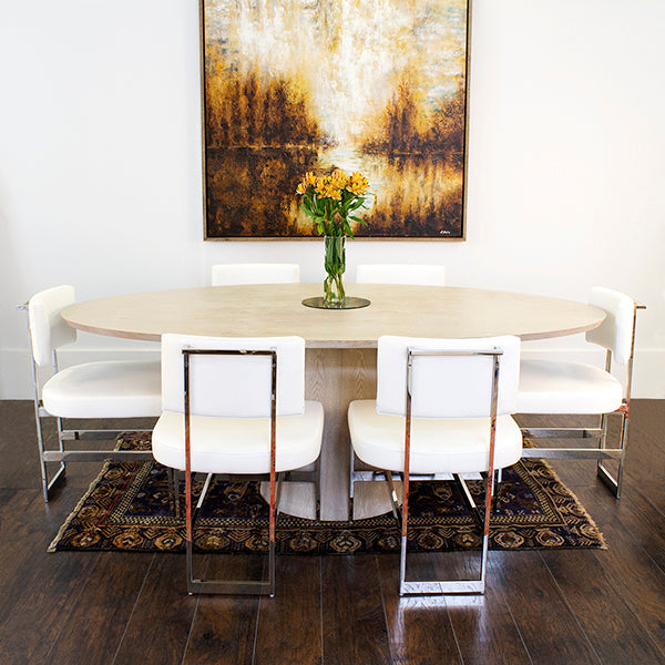 Jefferson Dining Table - Cerused Oak