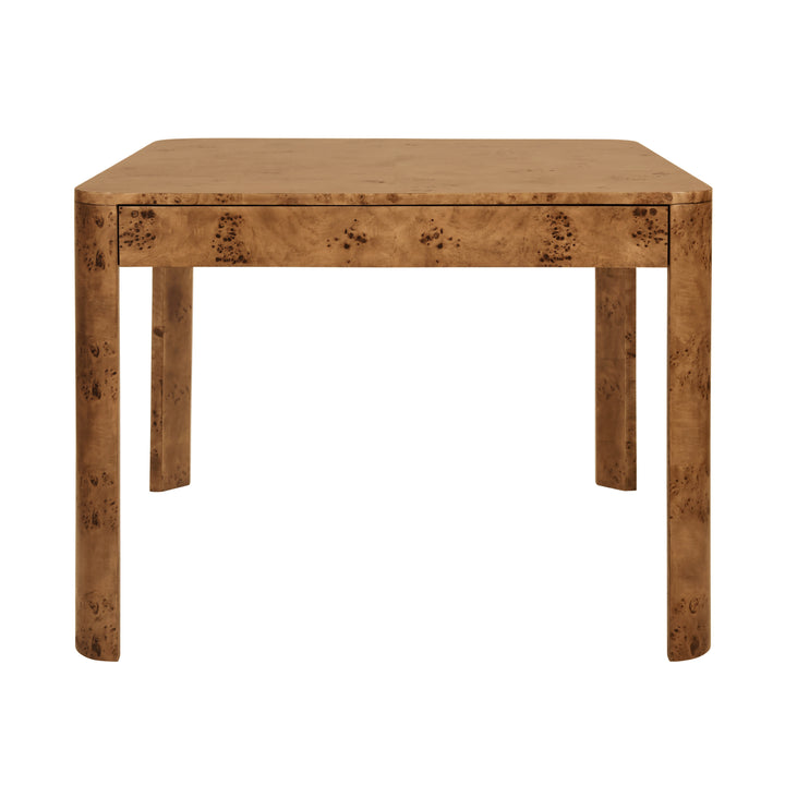 Jett Game Table Dark Burl Wood