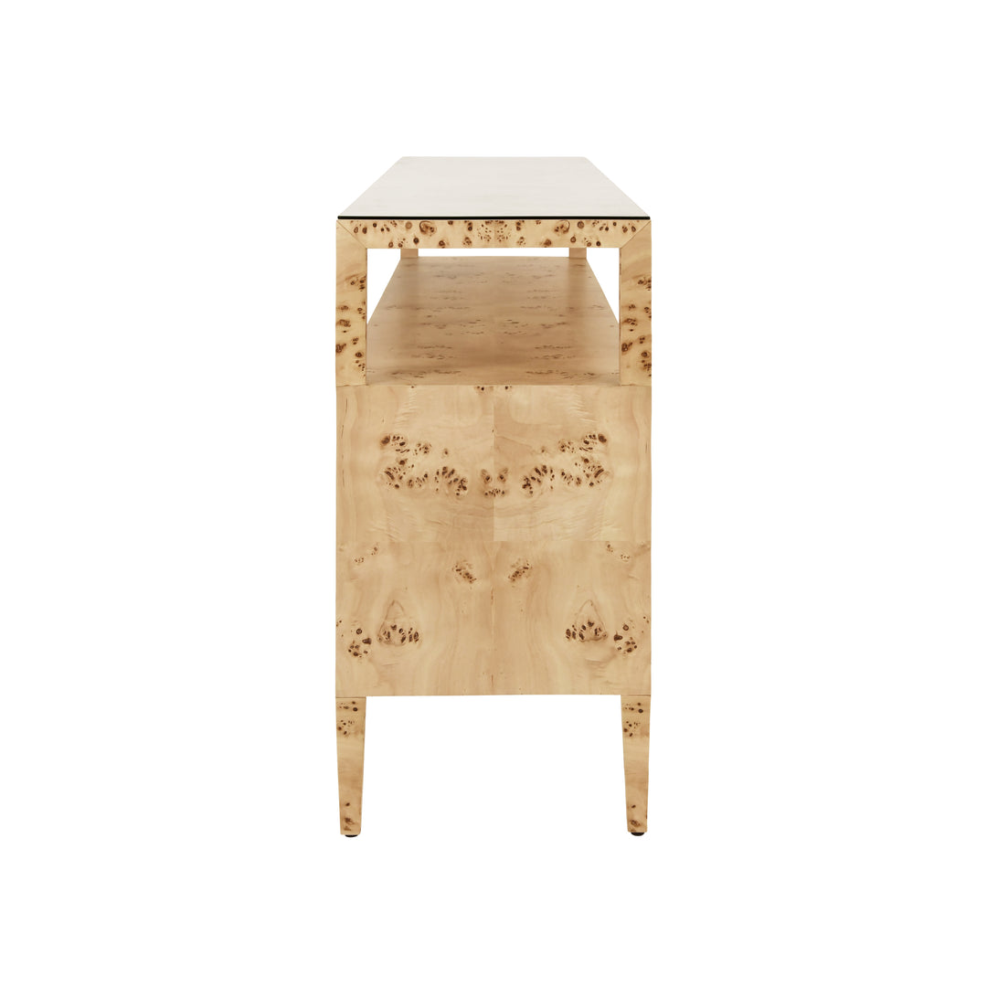 Jordan Console Burl Wood