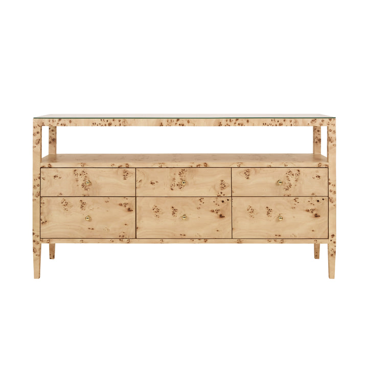 Jordan Console Burl Wood