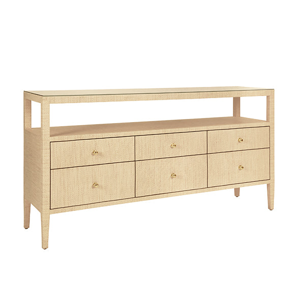 Jordan Console Natural Grasscloth