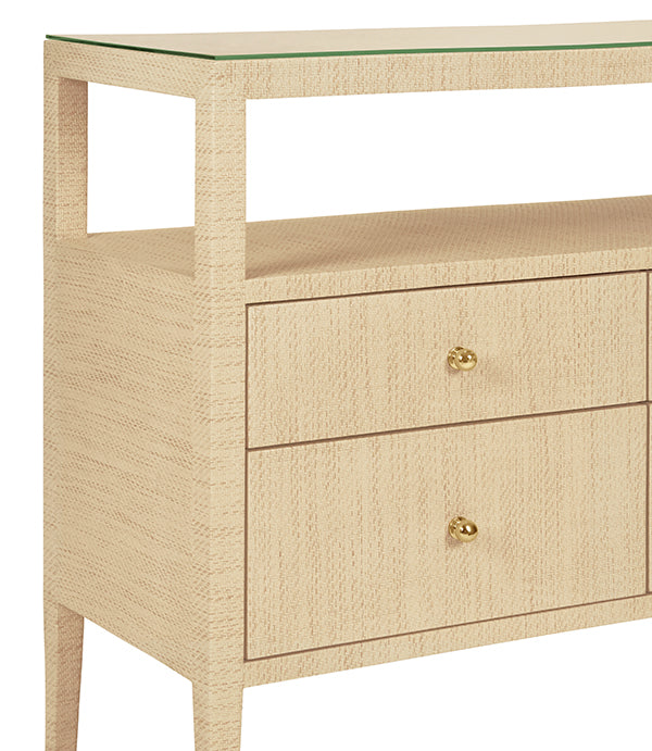 Jordan Console Natural Grasscloth