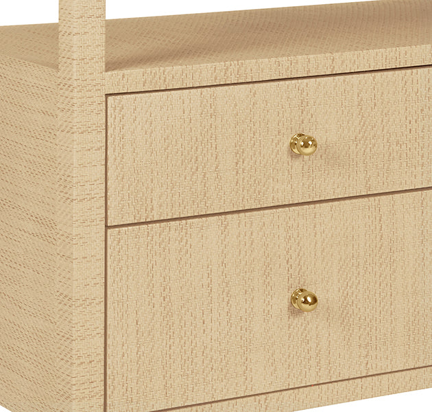 Jordan Console Natural Grasscloth