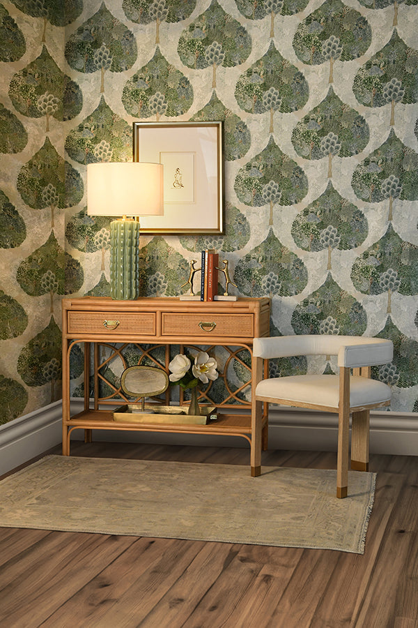 Gideon Console - Natural Rattan