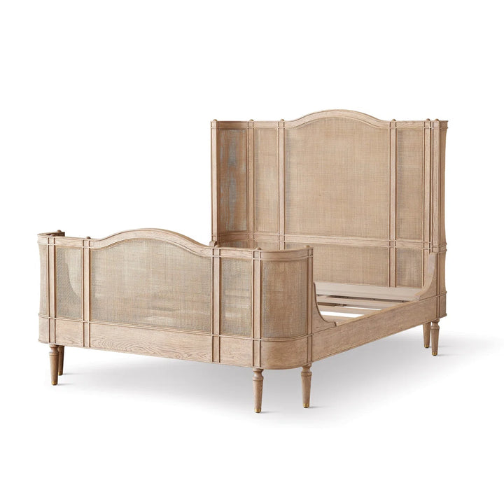 Josephine Bleached Oak Bed Queen
