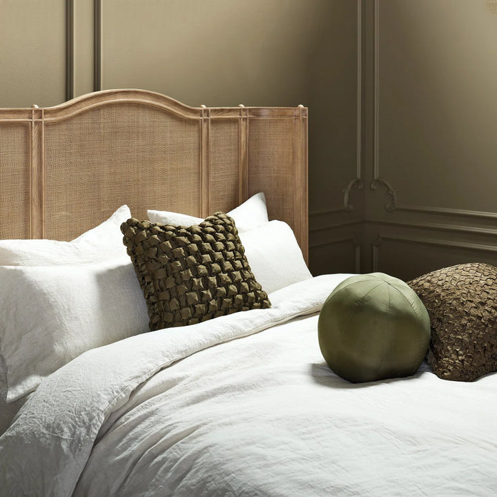 Josephine Bleached Oak Bed Queen