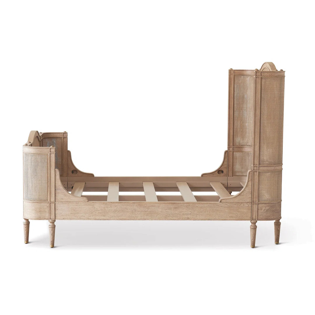 Josephine Bleached Oak Bed Queen