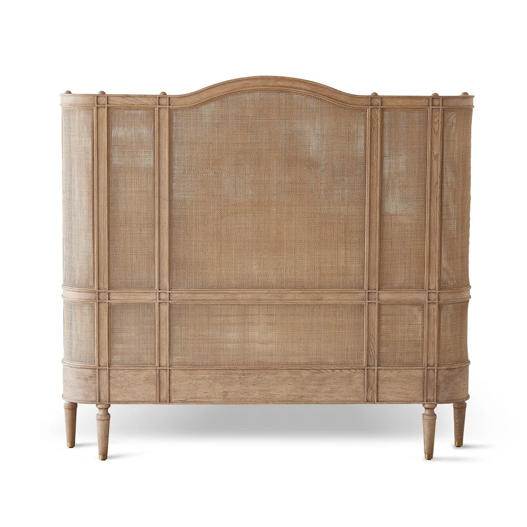 Josephine Bleached Oak Bed Queen