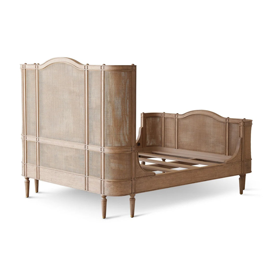 Josephine Bleached Oak Bed Queen