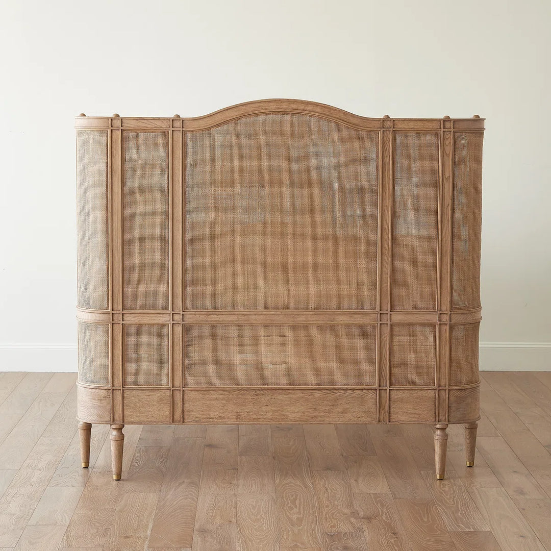 Josephine Bleached Oak Bed Queen