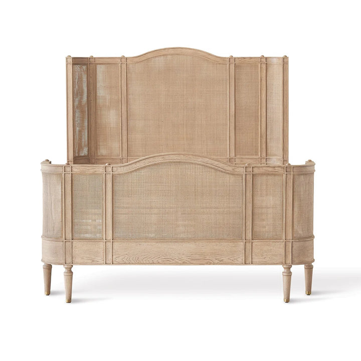 Josephine Bleached Oak Bed Queen