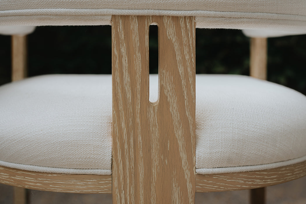 Jude Dining Chair - Cerused Oak