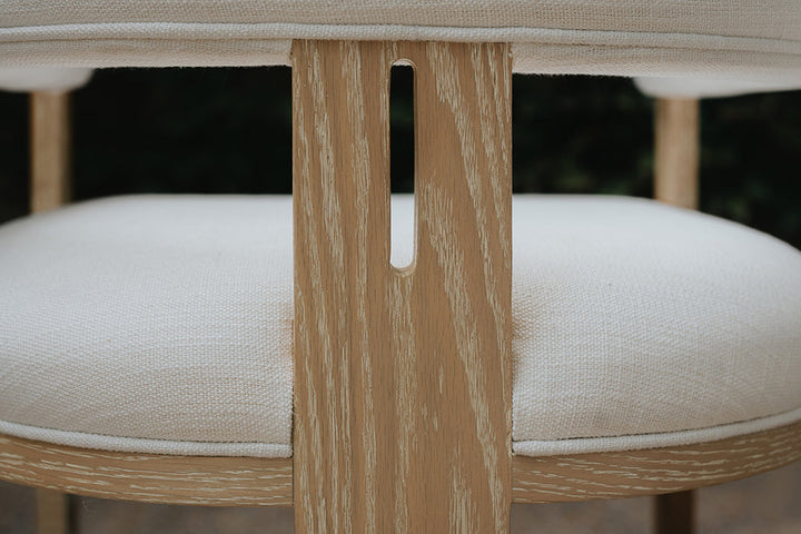 Jude Dining Chair - Cerused Oak