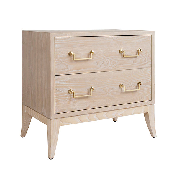 Kenna Side Table - Cerused Oak