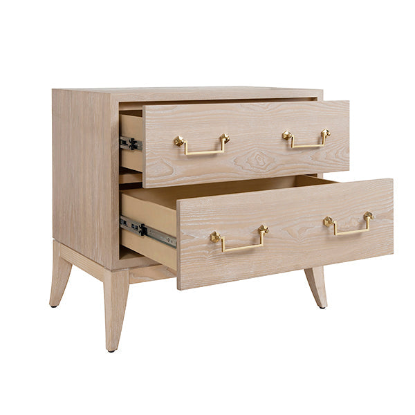 Kenna Side Table - Cerused Oak