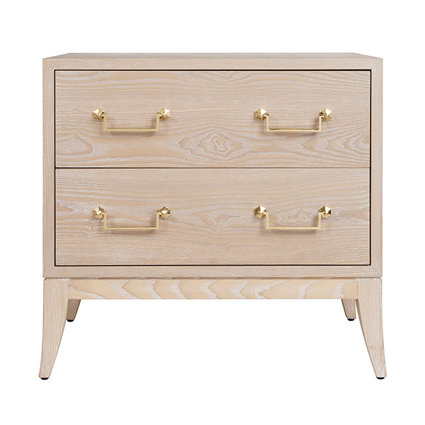 Kenna Side Table - Cerused Oak