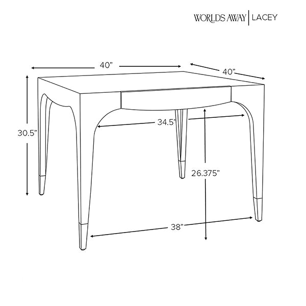 Lacey Game Table Light Blue