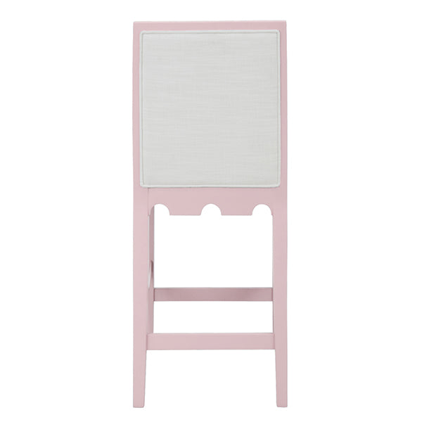 Lanister Counter Stool  Matte Pink Lacquer