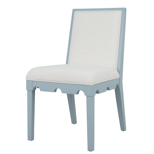 Lanister Dining Chair Matte Light Blue Lacquer