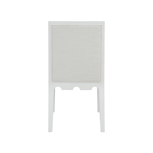 Lanister Dining Chair Matte White Lacquer