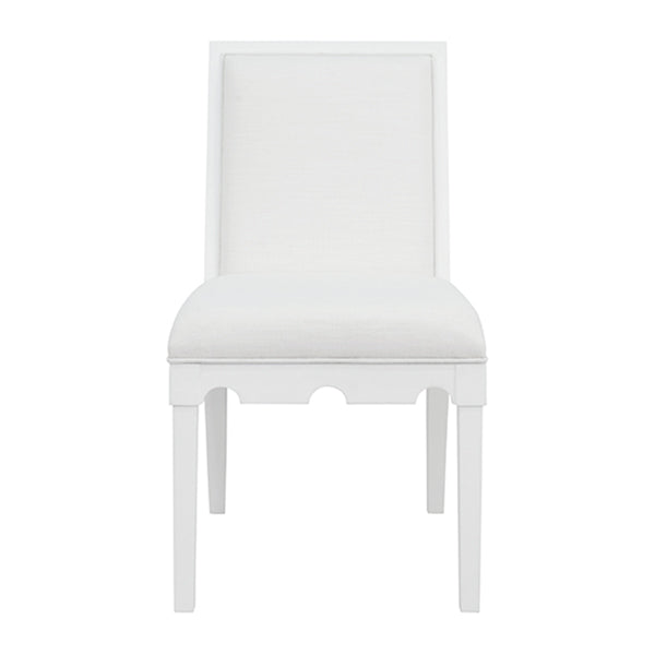 Lanister Dining Chair Matte White Lacquer