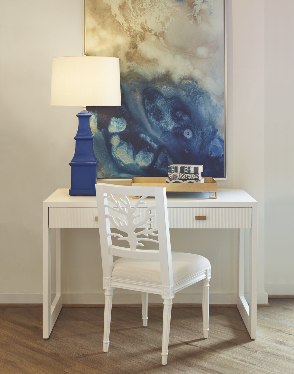 Mckay Dining Chair - White Lacquer