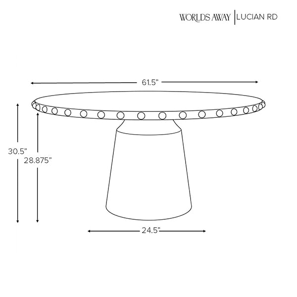 Lucian Round Dining Table White Oak