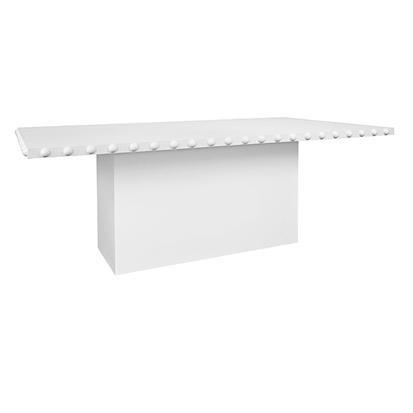 Lucian Rectangle Dining Table White Lacquer